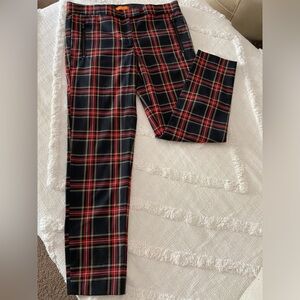 JOE PLAID STRAIGHT LEG PANTS 2 NWOT